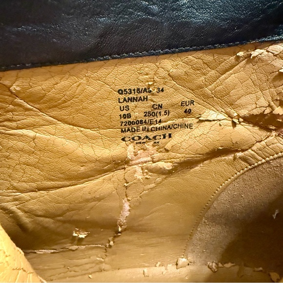 Coach Black Leather Lannah/Lianne Booties Q5316 - Picture 12 of 14